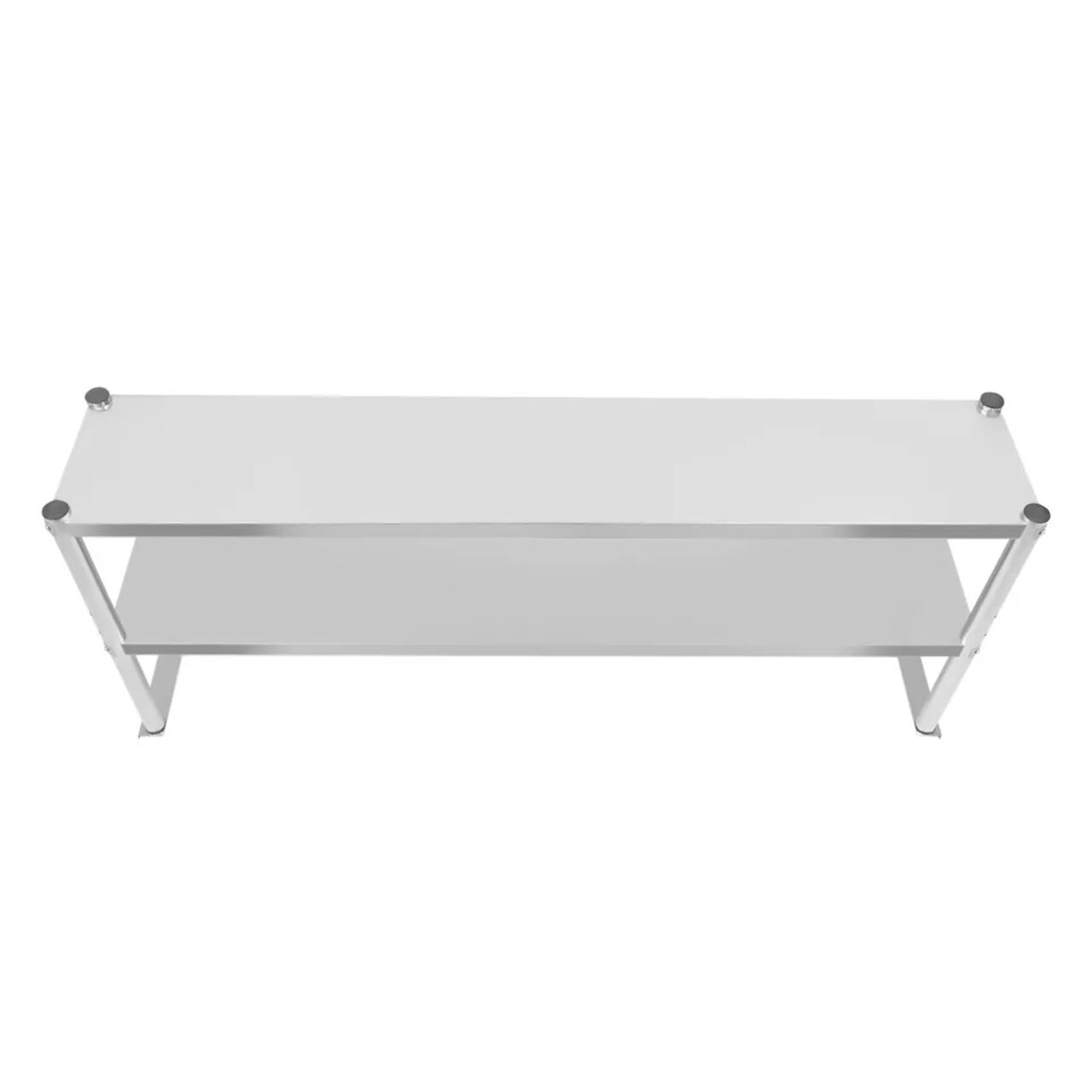 2-Tier Overshelf for Prep&Work Table Stainless Steel 12x59Inch Commercial Table
